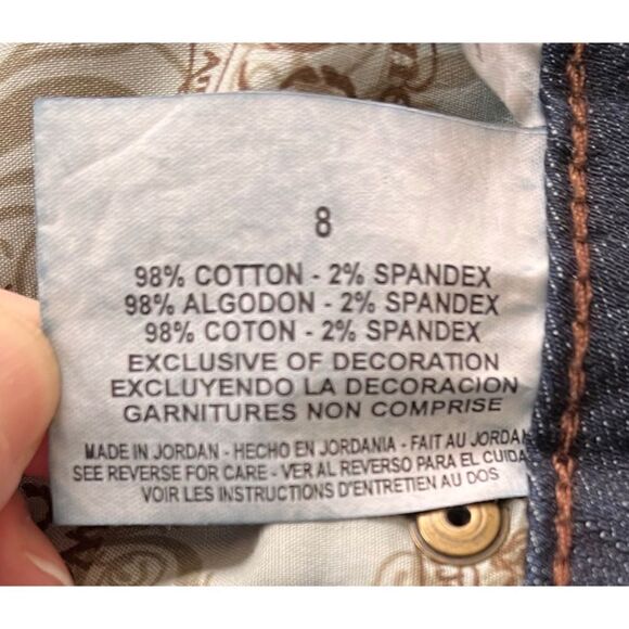 NWT Nine West Vintage America Jeans Classic Rise Boho Denim Crop Jeans, 8/28 - Picture 14 of 15